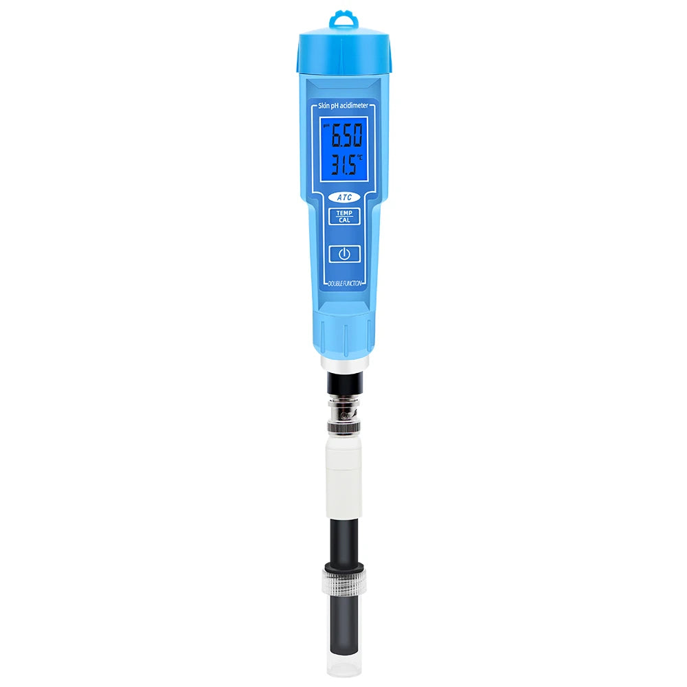PH-6118 Skin PH Acdimeter 2 In 1 Tester - Backlit Display PH-6118