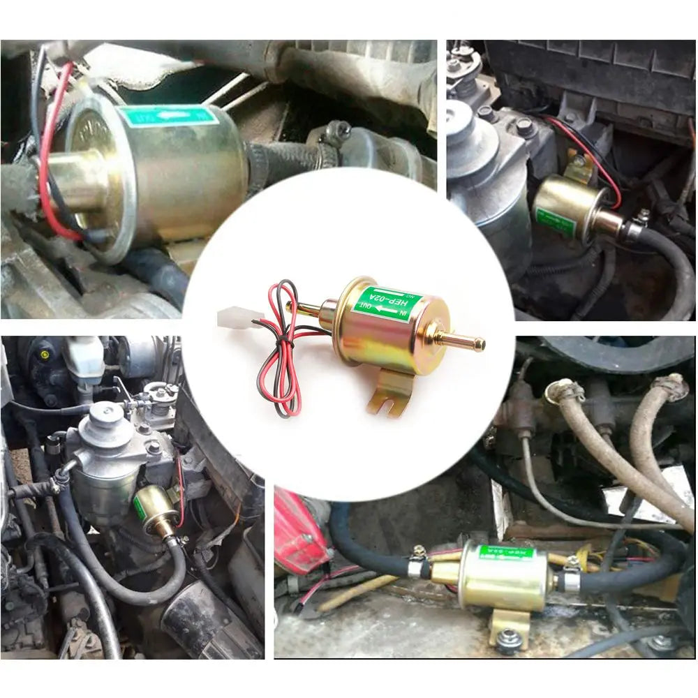 12V/24V Universal Electric Fuel Pump Low Pressure Bolt Fixing Wire Diesel Petrol HEP-02A For Car Carburetor Motorcycle ATV by InterCyprus Trading Ltd