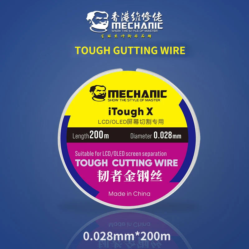 MECHANIC High Hardness Special Steel Cutting Wire &ndash; Precision LCD Screen Separation Tool 0.028mm