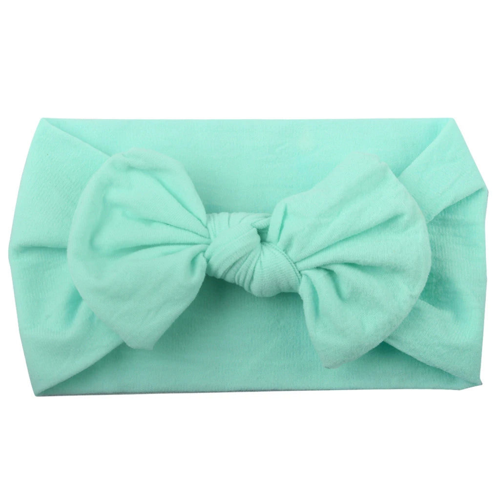 Cute Baby Girl Bowknot Headband - Soft Elastic Hair Accessory for Newborns and Toddlers