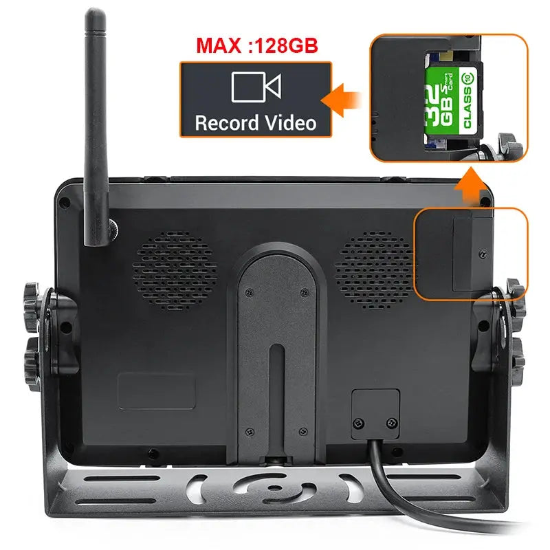 7 Inch AHD DVR Monitor Wireless Backup Camera With Night Vision For Trucks by InterCyprus Trading Ltd