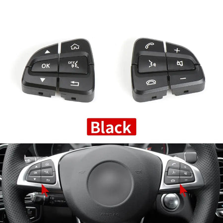 For Mercedes W205 C ClassSteering Wheel Buttons Switch For Benz W253 GLC Multi-function Switch For Car Steering Wheel 0999050200 by InterCyprus Trading Ltd