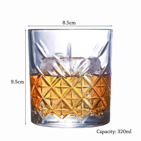 Whiskey Glasses Old Fashioned - Elegant Eco Friendly Timeless / 180-400ml