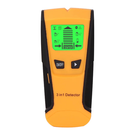 TH210 3 In 1 Wall Metal Detector - Three In One Scanner Yellow