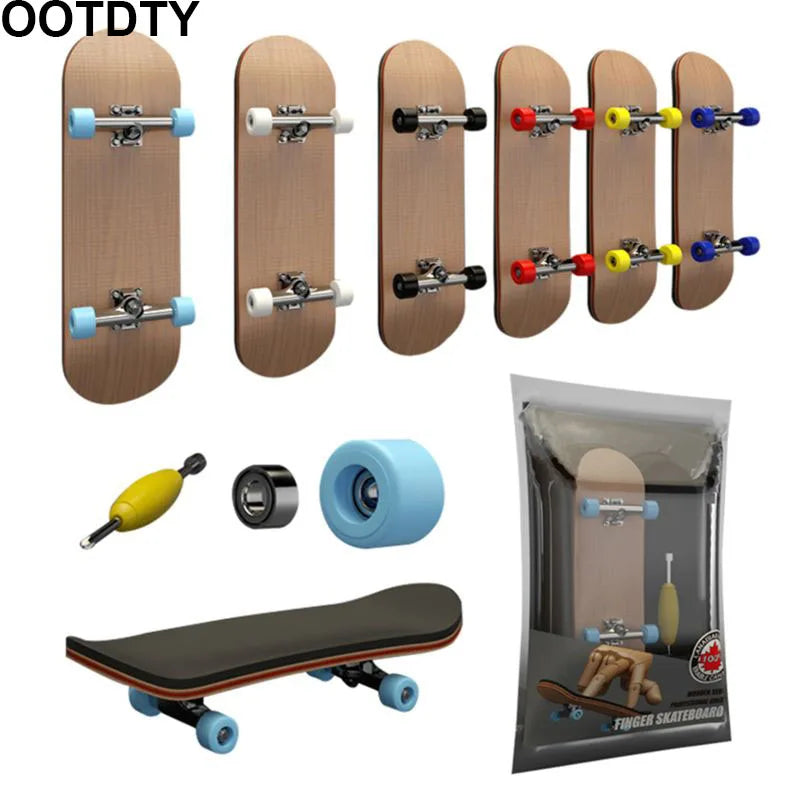 Finger SkateBoard Wooden Fingerboard Toy &ndash; Stunts Kit