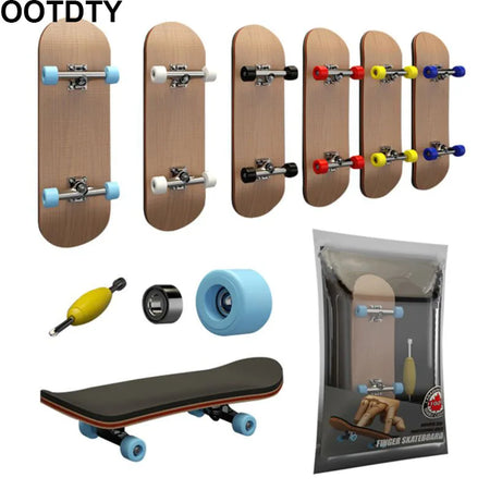 Finger SkateBoard Wooden Fingerboard Toy &ndash; Stunts Kit