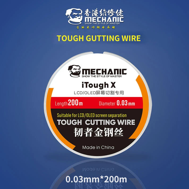MECHANIC High Hardness Special Steel Cutting Wire &ndash; Precision LCD Screen Separation Tool 0.03mm