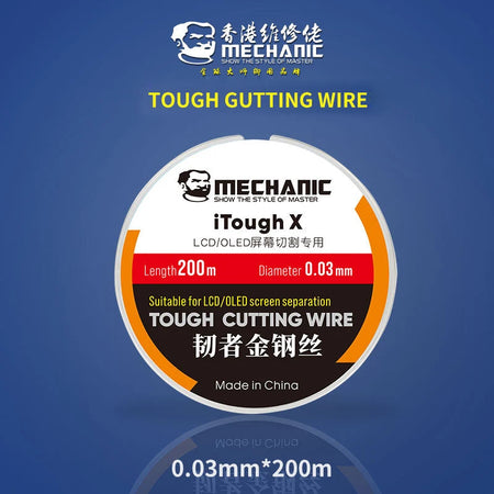 MECHANIC High Hardness Special Steel Cutting Wire &ndash; Precision LCD Screen Separation Tool 0.03mm