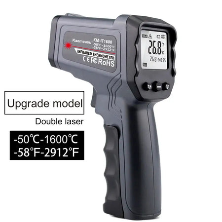 Kaemeasu Handheld Infrared Thermometer Noncontact Laser 1600-Upgrade model
