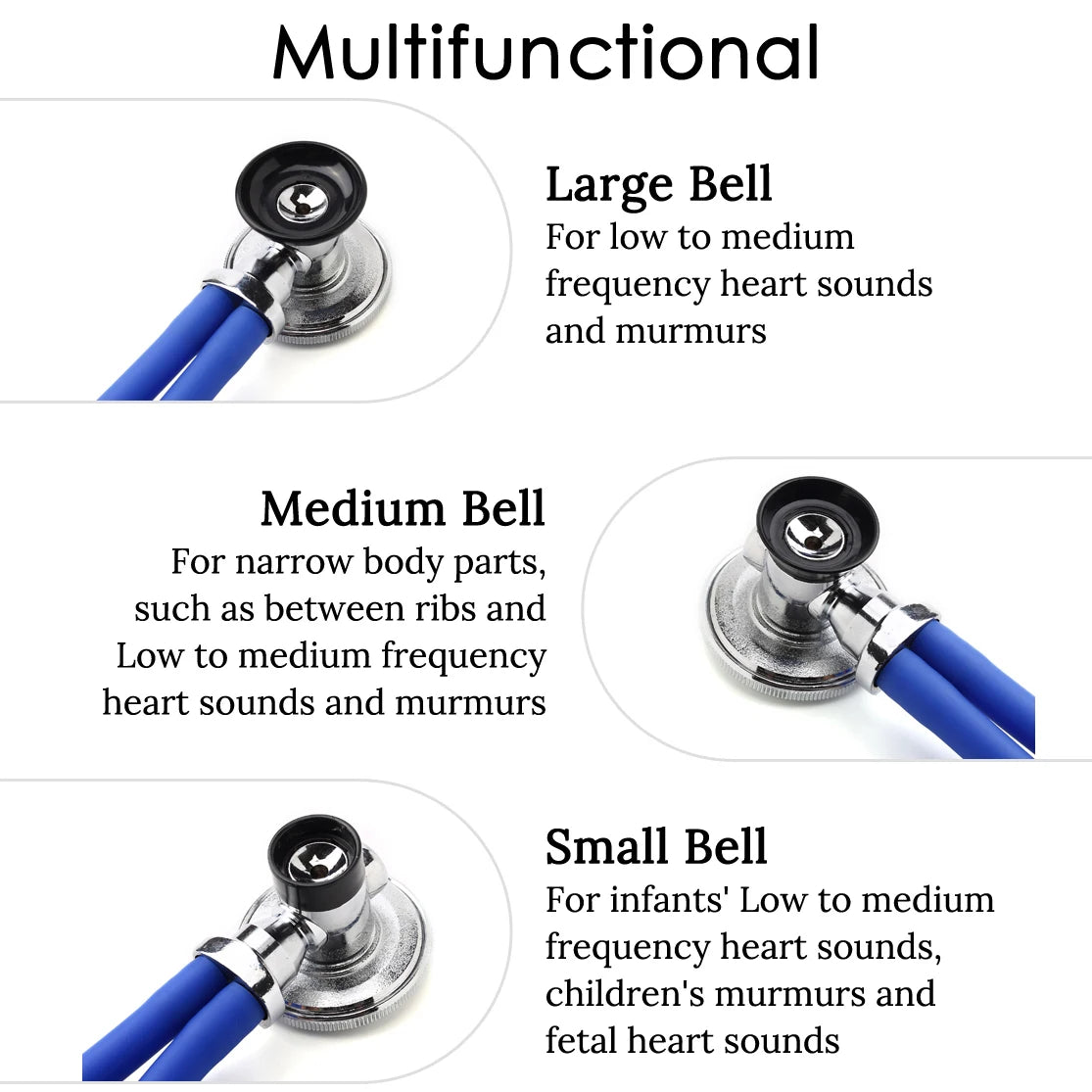 Multifunctional Dual Head Stethoscope &ndash; Cardiology Quality