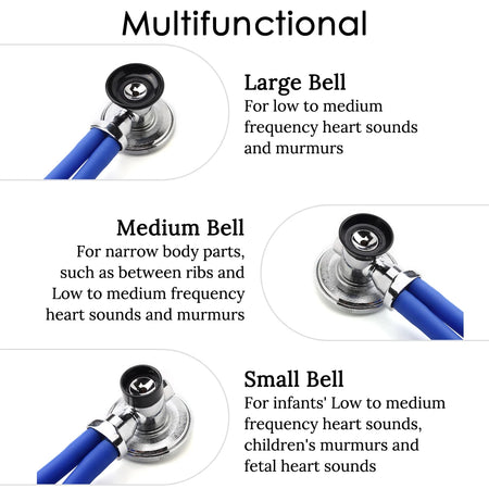 Multifunctional Dual Head Stethoscope &ndash; Cardiology Quality