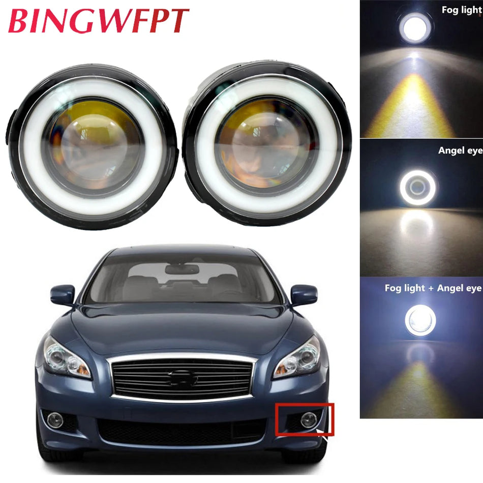 LED meglenka Angel Eye DRL za Infiniti M (M25/M37/M56) 2011-2013, bela 30W 12V