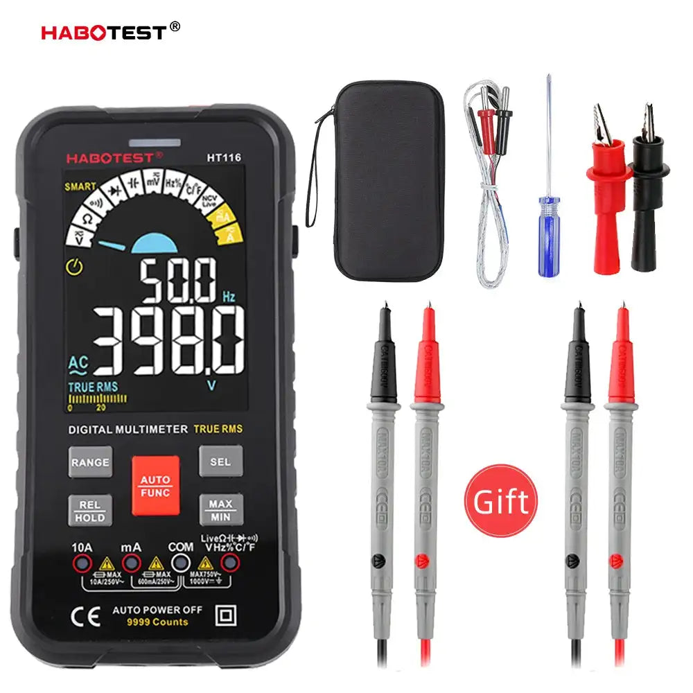 600V Smart Digital Multimeter NCV 6000 Counts Diode Test HT116 PRO GIFT / CHINA