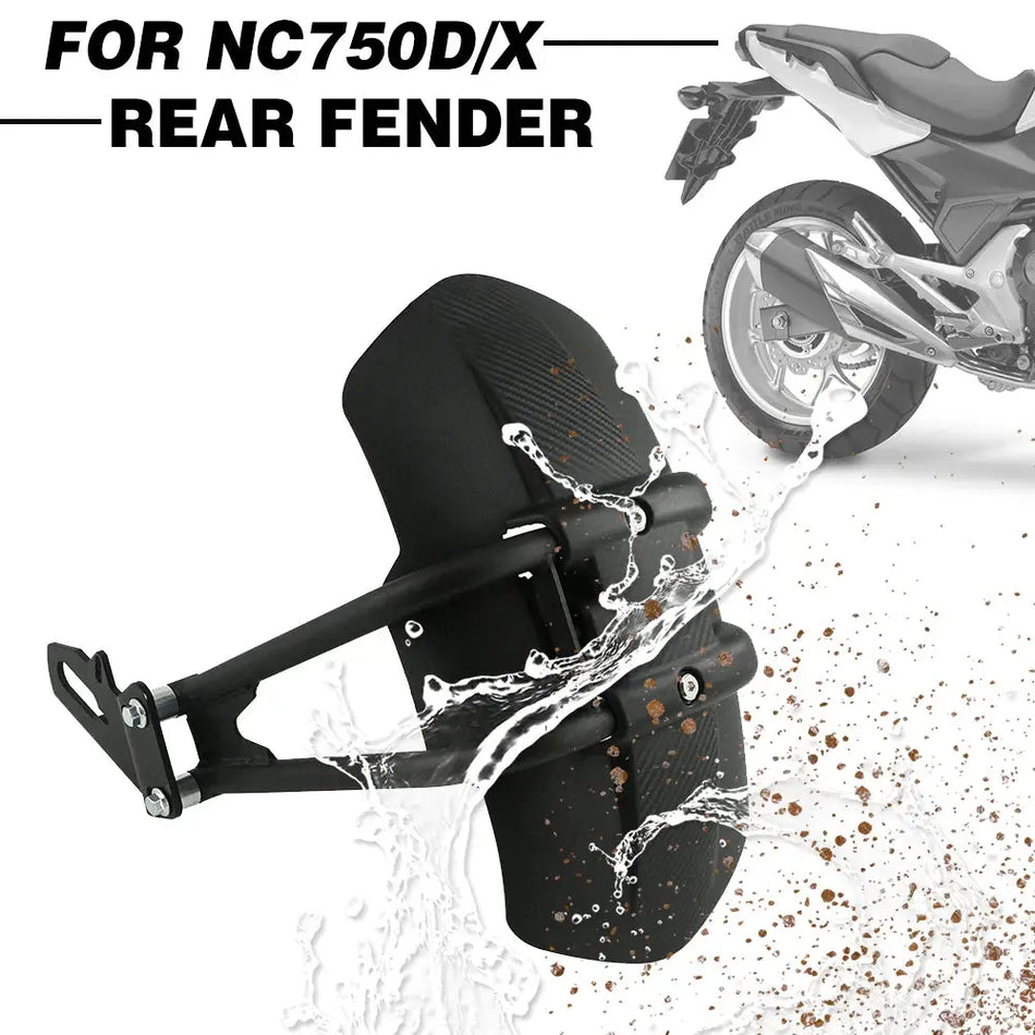 Motorcycle Fender Rear Cover Back Mudguard Splash Guard Protector Wheel Hugger For Honda NC700 NC750X NC750D NC750 X For Ninja by InterCyprus Trading Ltd