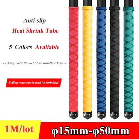 1M Non-Slip Heat Shrink Tubing 15-50mm &ndash; Five Color Options