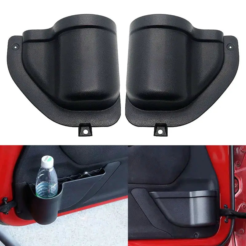 2pcs Car Front Door Storage Boxes Car Organizer For Jeep Wrangler JL 2018 2019 2020 2/4 Door Net Pocket Replacement by InterCyprus Trading Ltd