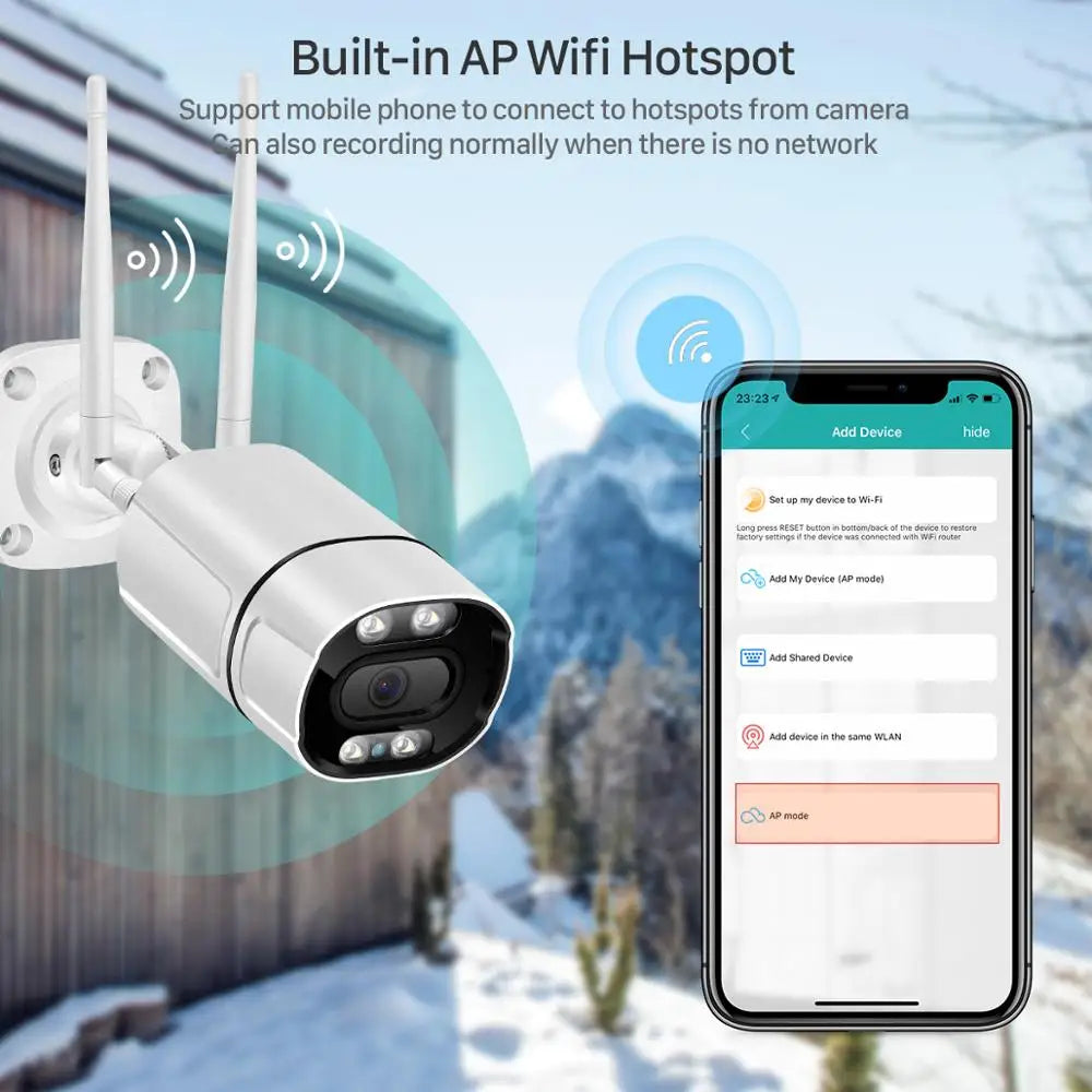 BESDER 5MP Outdoor WiFi IP Camera