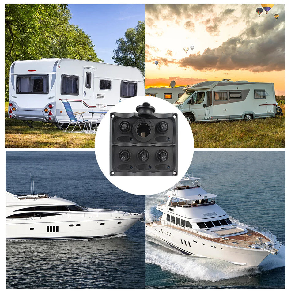 Rocker Switch Panel, DC 12 Tot 24V 12 Gang Toggle Switch Panel, Waterdichte Rode LED ON Off Schakelpaneel voor Boot Jacht Caravan Speedboot Rocker Switch Panel, DC 12 Tot 24V 12 Gang Toggle Switch Panel, Waterdichte Rode LED ON Off Schakelpaneel voor Boot Jacht Caravan Speedboot