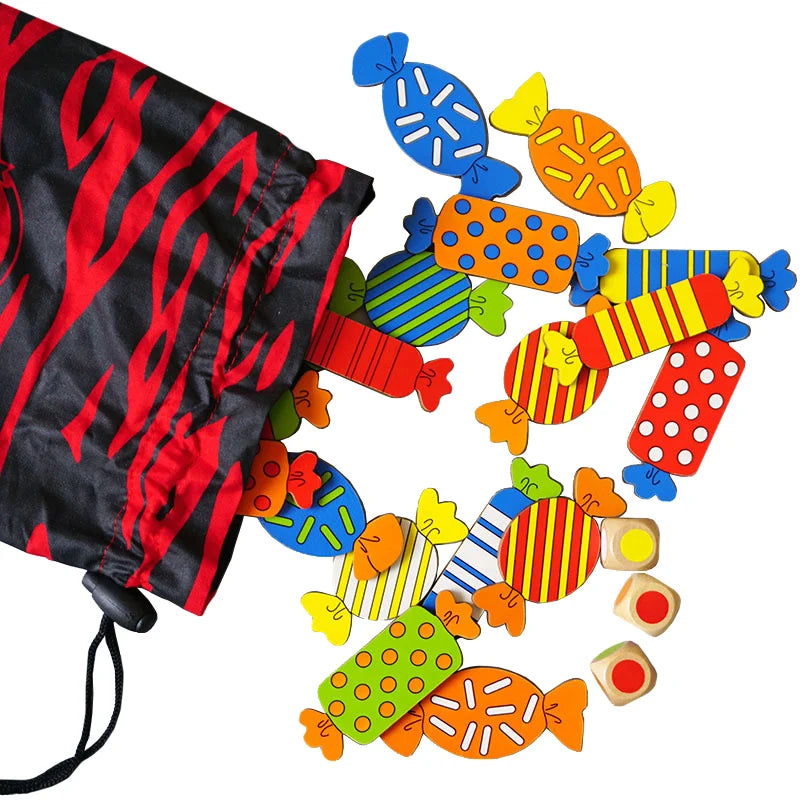 Montessori Sensory Board Game Wooden - Memory Training