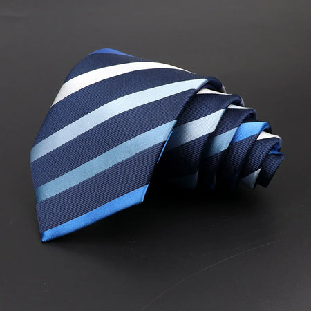 Classic Men's 8cm Plaid and Striped Neck Ties for Formal Events 33