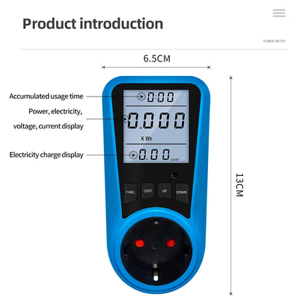 KWE-PMB05O - Energy And Power Meter With Digital Display