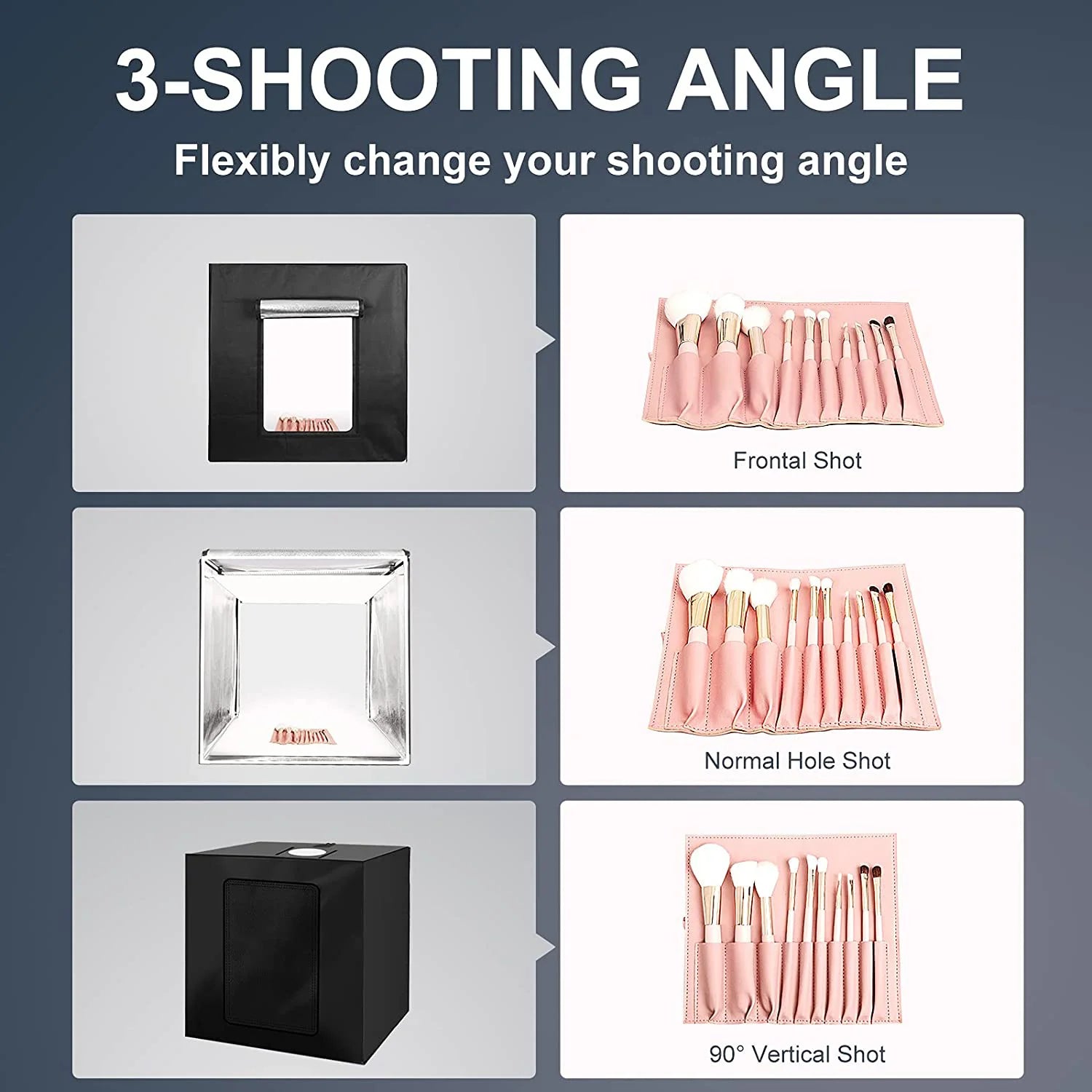 Photo Studio Light Box 16x16in - Adjustable Brightness