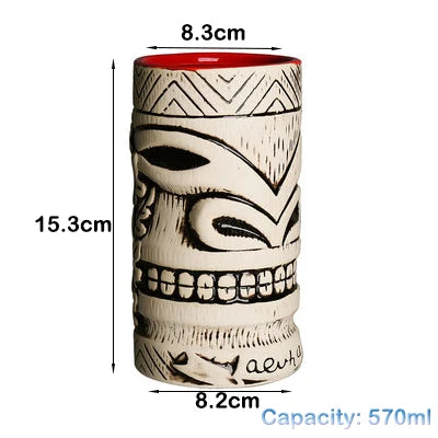 Hawaii Tiki Mug Ceramic - Eco Friendly Cocktail Cup