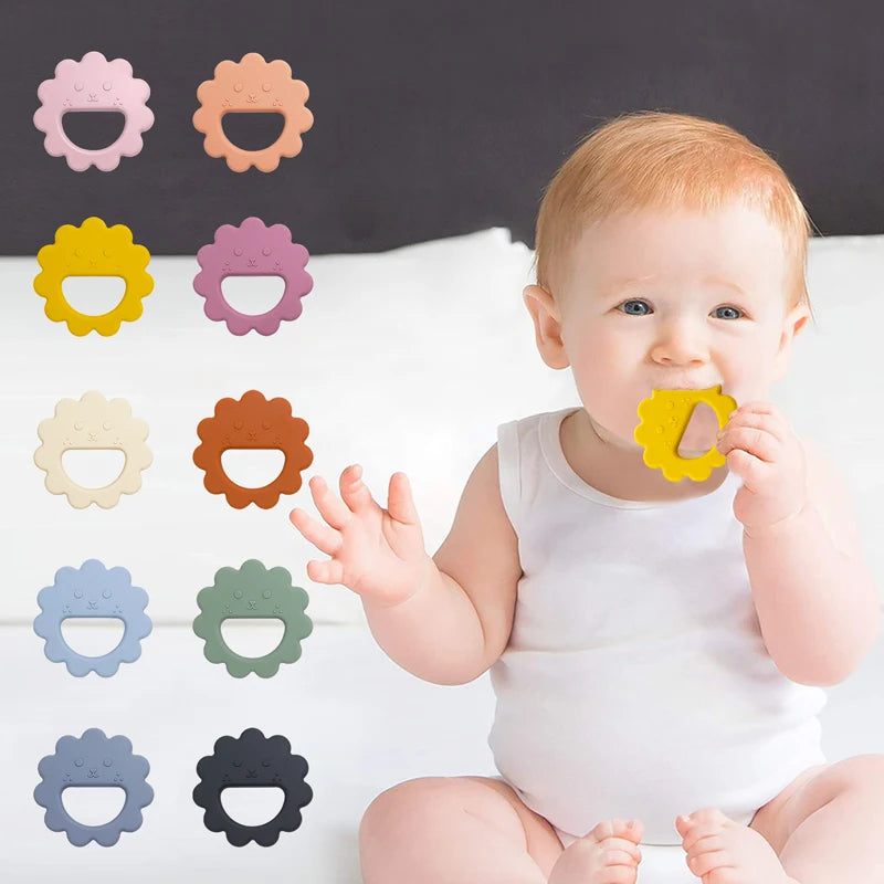 Muslin Life Flower-Shaped Silicone Baby Teether and Thumb Sucking Stopper
