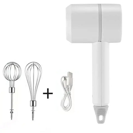 Wireless Portable Handheld Electric Food Mixer 3 Speeds White / CN