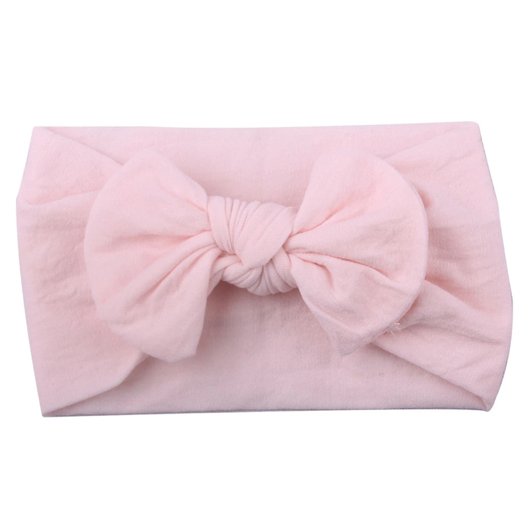 Cute Baby Girl Bowknot Headband - Soft Elastic Hair Accessory for Newborns and Toddlers 6