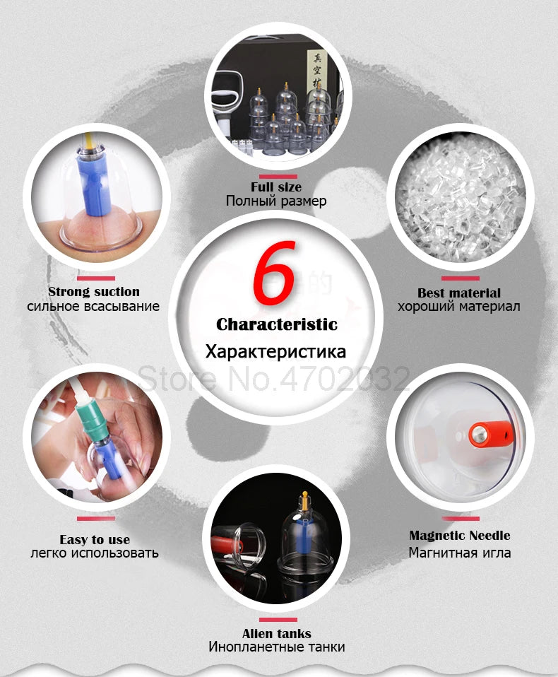 24 Cans Suction Cup Therapy Massager &ndash; Vacuum Cupping