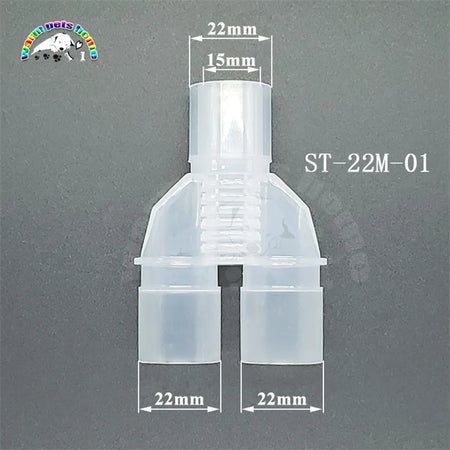 Anesthesia Breathing Circuit Connector &ndash; Corrugated Design ST-22M-01