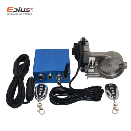 EPLUS Car Exhaust Pipe Electronic Valve Kit with Remote Control - Universal Fit, Multi-Angle Mode, Available in 51mm, 63mm, 70mm, 76mm