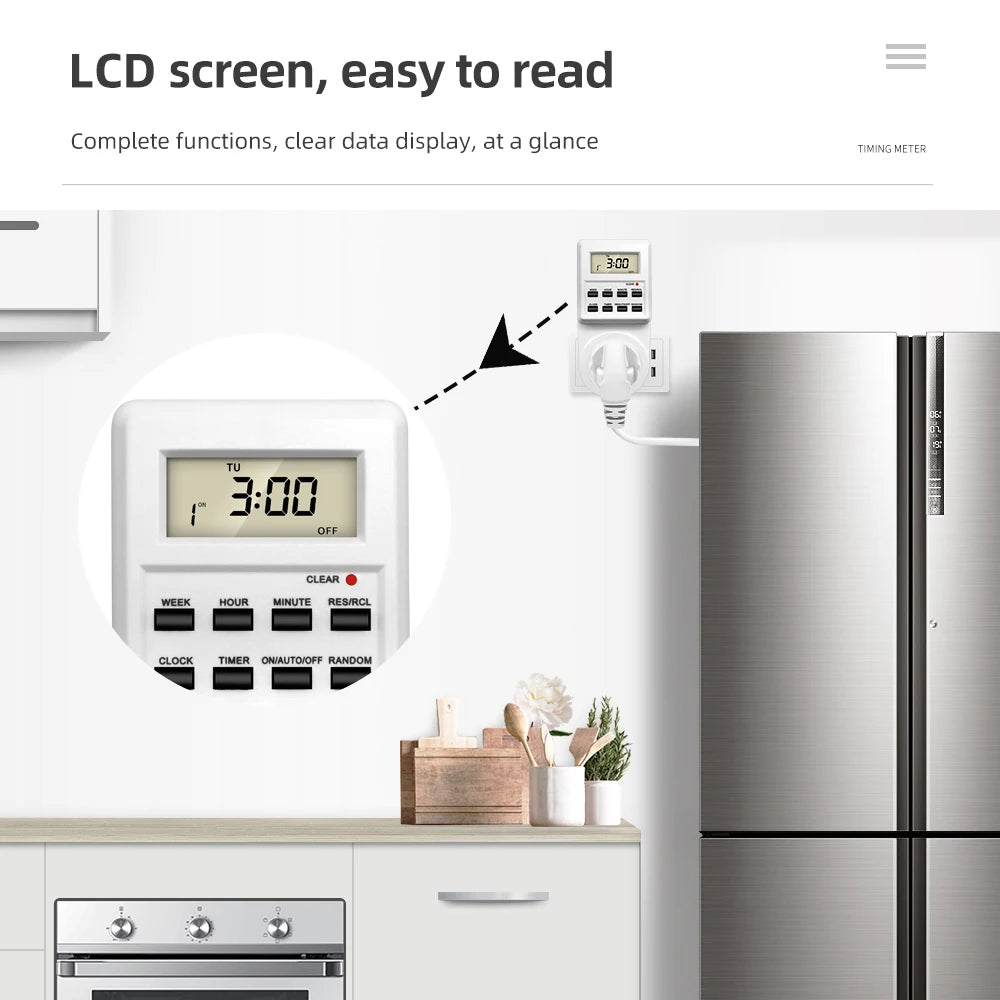 TM03 Digital Timer Socket - 24H Programmable Outlet