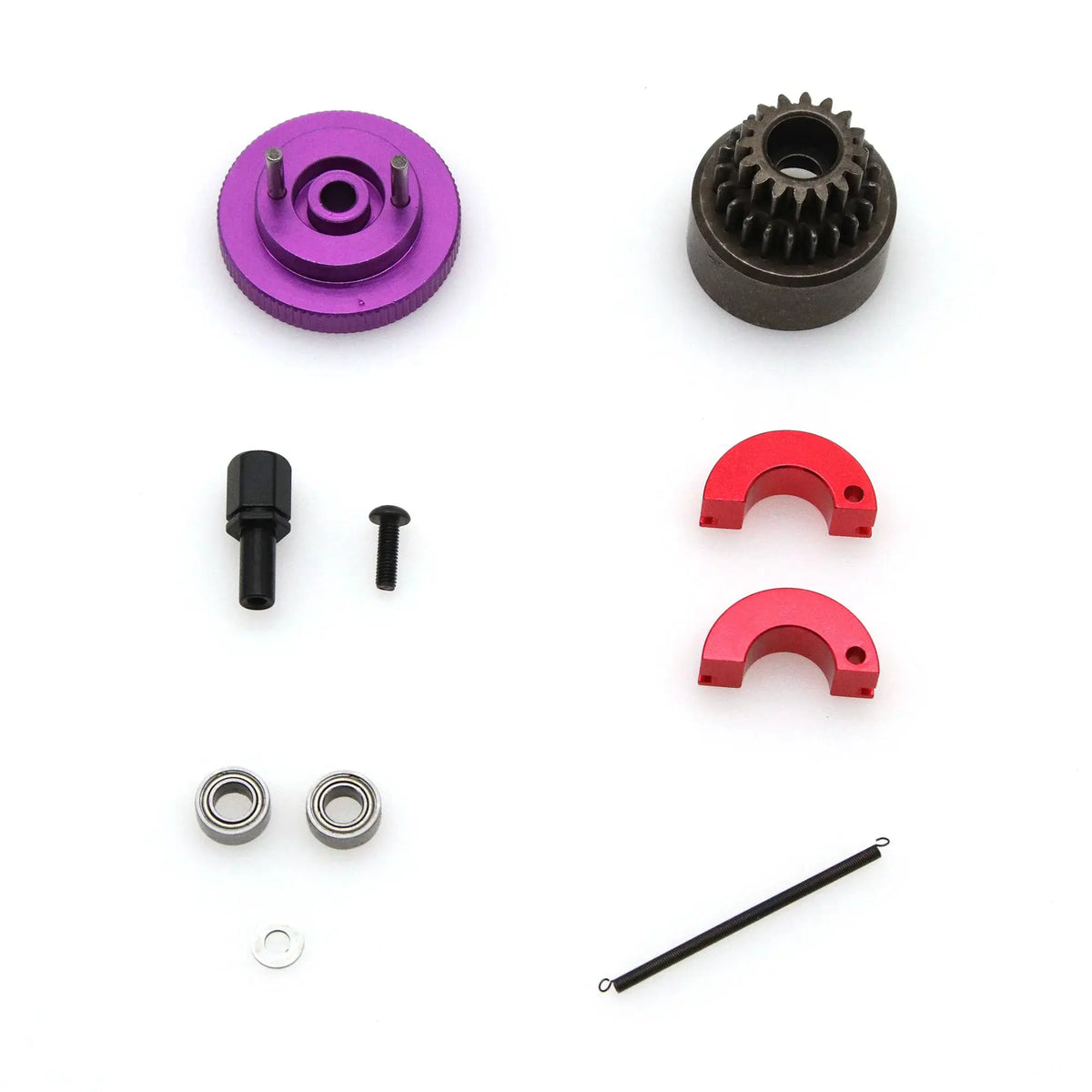 RC 14T / 16T-21T Gear Two Speed Clutch Set Bell Springs Flywheel Bearings Axle Engine Nut For 1/8 1/10 HSP RC Nitro Engine Car by InterCyprus Trading Ltd
