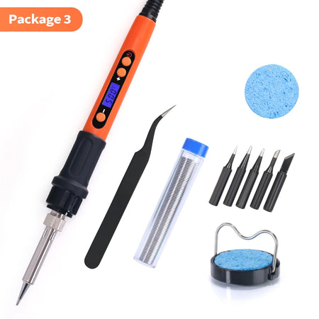 928D-I Digital Soldering Iron Kit &ndash; Temperature Adjustable set3 / US / CHINA