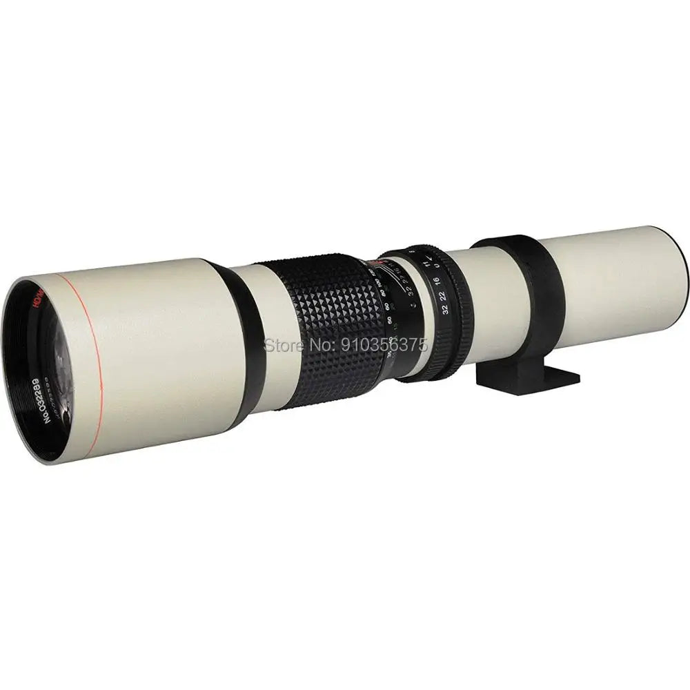 JINTU 500mm 1000mm f/8 Manual Telephoto Lens &ndash; Exceptional Zoom for Stunning Wildlife Photography