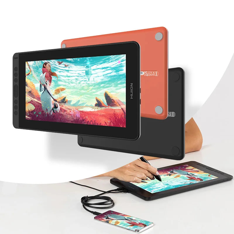 HUION Kamvas 12 11.6 Tum Grafisk Monitor Antireflexdisplay Windows MacOS