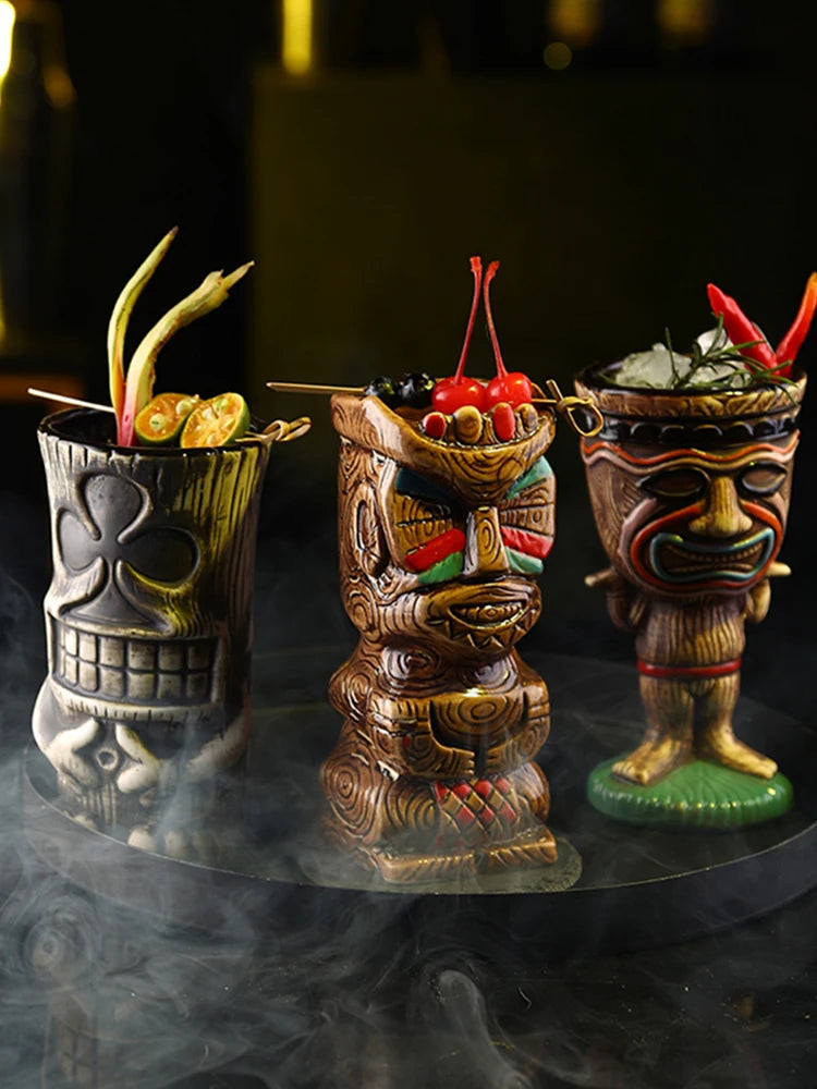 Hawaii Tiki Mug Ceramic - Eco Friendly Cocktail Cup