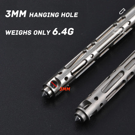 Tungsten Steel Titanium TC4 Tactical Pen &ndash; Self Defense
