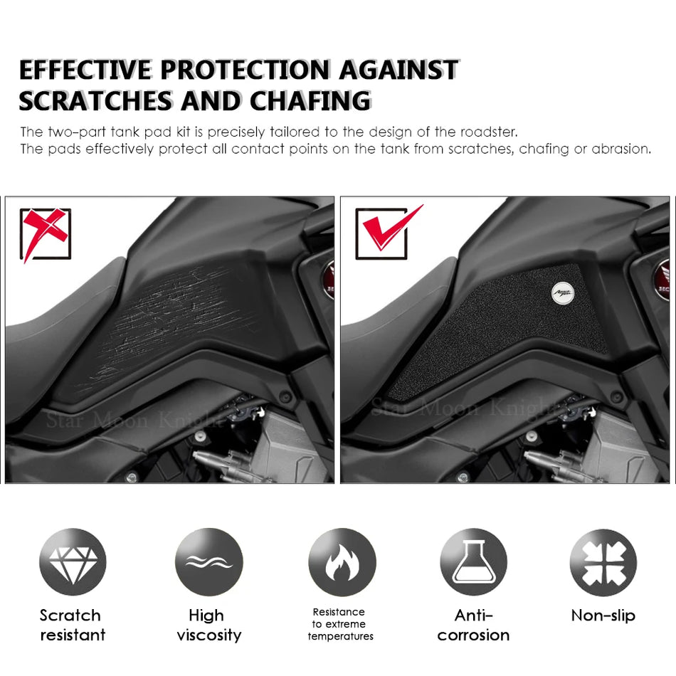 Honda Africa Twin CRF1000L tankskydd klistermärke med hållbart PVC greppskydd
