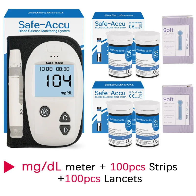 Accu Blood Glucose Meter &ndash; Accurate Blood Sugar Monitoring mg Meter 100Test / CHINA