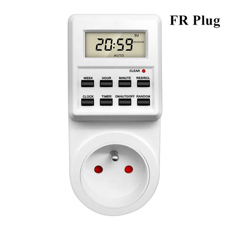 TM03 Digital Timer Socket - 24H Programmable Outlet FR Plug