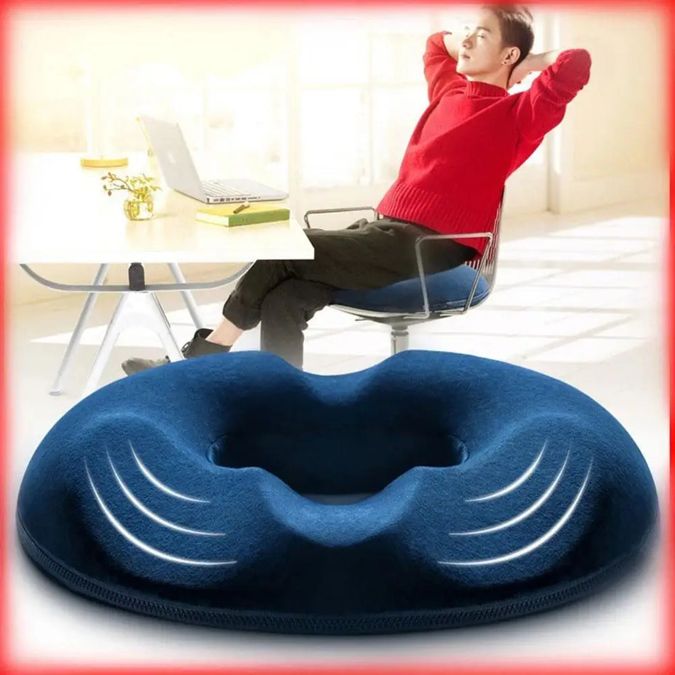 Donut Memory Foam Seat Cushion for Tailbone Pain, Car Office Sofa