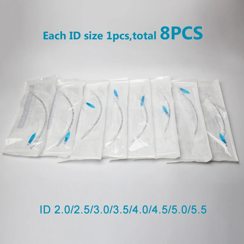Tracheal Tube Veterinary Endotracheal Tube With Cuff &ndash; Sterile 8pcs 2.0-5.5