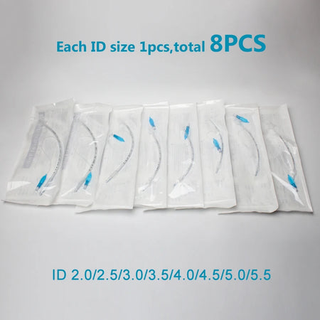 Tracheal Tube Veterinary Endotracheal Tube With Cuff &ndash; Sterile 8pcs 2.0-5.5