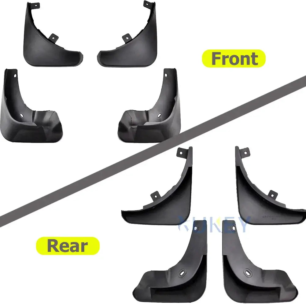 Set Molded Front Rear Car Mud Flaps For Skoda Fabia 2 5J Mk2 2007-2014 Splash Guards Mudflaps Mud Flap Mudguards Fender by InterCyprus Trading Ltd