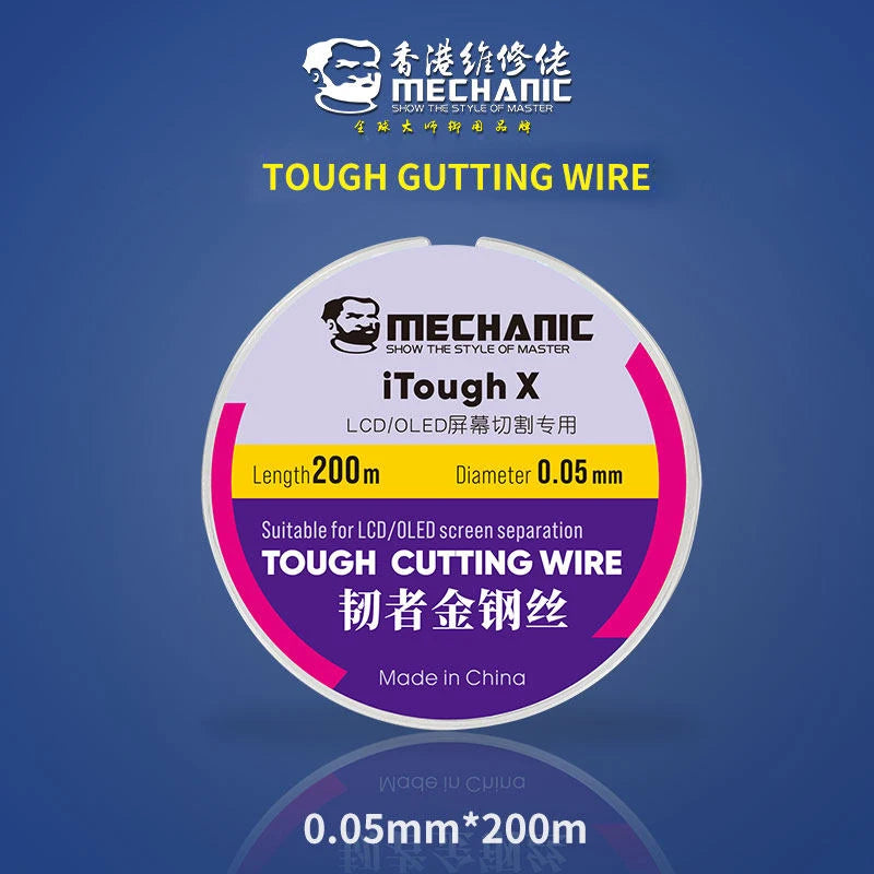 MECHANIC High Hardness Special Steel Cutting Wire &ndash; Precision LCD Screen Separation Tool 0.05mm