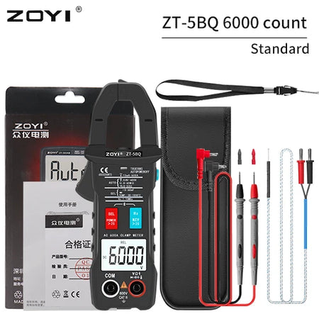 ZOYI 5BQ Digital Bluetooth Multimeter Clamp Meter &ndash; True RMS Accurate Measurement Standard / CHINA