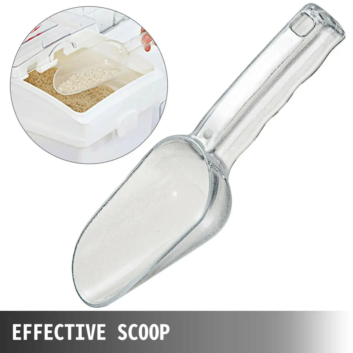 VEVOR 25L Dry Ingredient Bin With Scoop Castors Dustproof